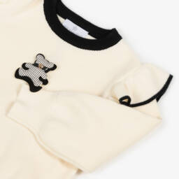 Beau KiD-Girls Ivory & Black Knit Ensemble | Childrensalon Outlet