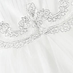 بو كيد-فستان تول وساتان لون عاجي للمولودات - قطعتين | Childrensalon Outlet