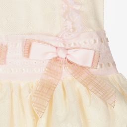 Beau KiD-Кремово-розовое платье с кружевом для девочек | Childrensalon Outlet