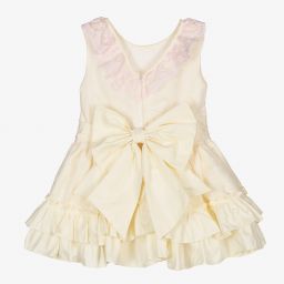 Beau KiD-Кремово-розовое платье с кружевом для девочек | Childrensalon Outlet