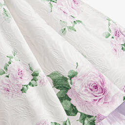 Beau KiD-Girls Ivory & Purple Floral Dress | Childrensalon Outlet