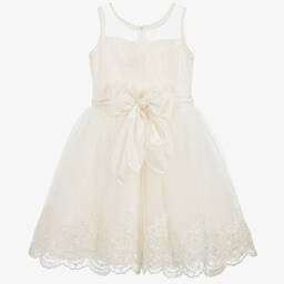 Beau KiD-Girls Ivory Tulle Dress | Childrensalon Outlet