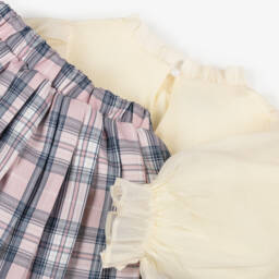 Beau KiD-Girls Navy & Ivory Outfit Set | Childrensalon Outlet