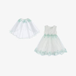 Beau KiD-فستان تول بألوان الباستيل مع كاب للبنات | Childrensalon Outlet