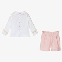 Beau KiD-Топ и розовые вельветовые шорты для девочек | Childrensalon Outlet