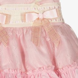 Beau KiD-Кремово-розовое платье с кружевом для девочек | Childrensalon Outlet