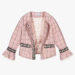 Beau KiD-Girls Pink Jacquard Skirt Set | Childrensalon Outlet