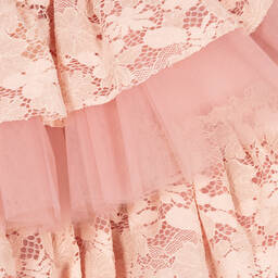 Beau KiD-Girls Pink Lace Tulle Dress | Childrensalon Outlet