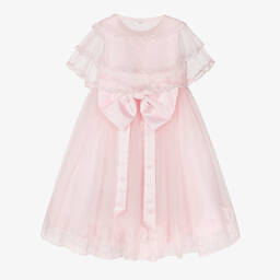 Beau KiD-Girls Pink Tulle & Lace Dress | Childrensalon Outlet