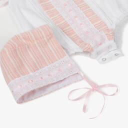 Beau KiD-Розово-белый хлопковый комплект для девочек | Childrensalon Outlet