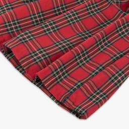 بو كيد-فستان تارتان كاروهات قطن تويل لون أحمر | Childrensalon Outlet