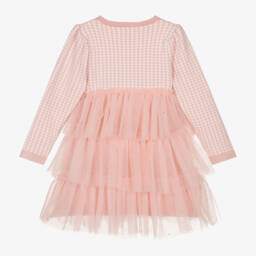 Beau KiD-Girls Rose Houndstooth Knit Dress | Childrensalon Outlet