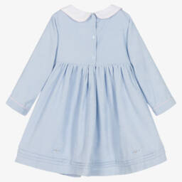 Beau KiD-Girls Smocked Blue Cord Dress | Childrensalon Outlet