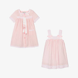 Beau KiD-طقم نوم ناعم من القطن الوردي للبنات | Childrensalon Outlet