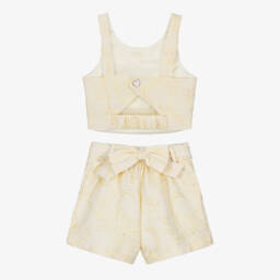 Beau KiD-Girls Sunlit Jacquard Shorts Ensemble | Childrensalon Outlet