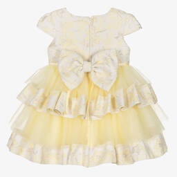 Beau KiD-Желто-золотистое платье из тюля с цветами | Childrensalon Outlet