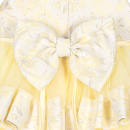 Beau KiD-Желто-золотистое платье из тюля с цветами | Childrensalon Outlet