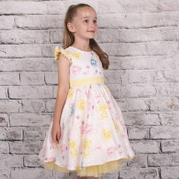 Beau KiD-Желтое платье из тюля с розами | Childrensalon Outlet