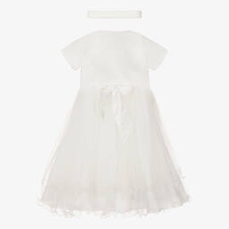 Beau KiD-Ivory Satin & Tulle Dress | Childrensalon Outlet