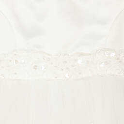 Beau KiD-Ivory Satin & Tulle Dress | Childrensalon Outlet