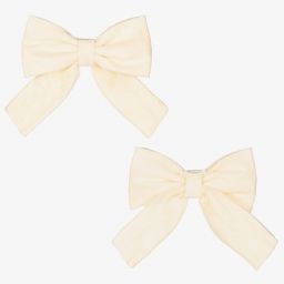 Beau KiD-Ivory Tulle Bow Dress | Childrensalon Outlet