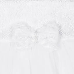 Beau KiD-White Tulle Baby Dress Set | Childrensalon Outlet
