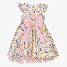 Beau KiD-Желто-розовое платье с цветами | Childrensalon Outlet
