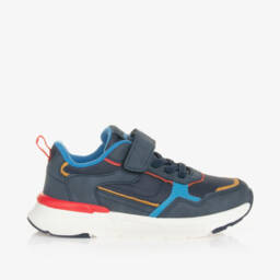 Beppi-Boys Blue Velcro Trainers | Childrensalon Outlet