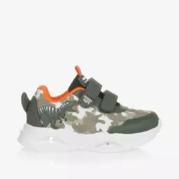 Beppi-Boys Camouflage Dino Light-Up Trainers | Childrensalon Outlet
