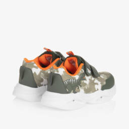 Beppi-Boys Camouflage Dino Light-Up Trainers | Childrensalon Outlet