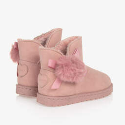 Beppi-Girls Cozy Faux Suede Fur Boots | Childrensalon Outlet