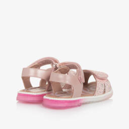 Beppi-Блестящие розовые гламурные сандалии для девочек | Childrensalon Outlet