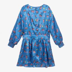 Billieblush-Blue Cool All Over Dress | Childrensalon Outlet