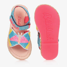 Billieblush-Blue & Pink Butterfly Espadrille Sandals | Childrensalon Outlet