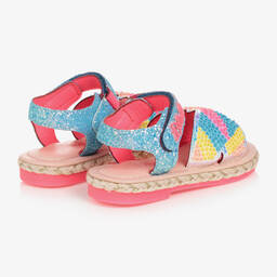 Billieblush-Blue & Pink Butterfly Espadrille Sandals | Childrensalon Outlet