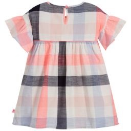 Billieblush-Blue & Pink Check Cotton Dress | Childrensalon Outlet