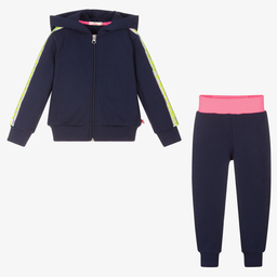 Billieblush-Blue Sequin Logo Tracksuit | Childrensalon Outlet