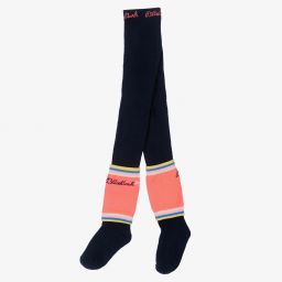 Billieblush-Синие колготки с гетрами | Childrensalon Outlet