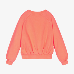 Billieblush-Coral Pink Crab Sweatshirt | Childrensalon Outlet