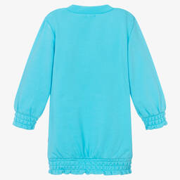 Billieblush-Girls Blue Cotton Sweatshirt Dress | Childrensalon Outlet