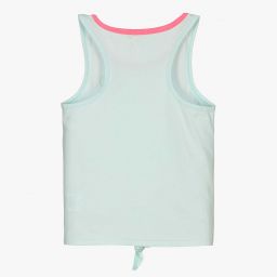 Billieblush-Girls Blue Cotton Vest Top | Childrensalon Outlet