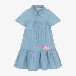 Billieblush-Girls Blue Denim Dress | Childrensalon Outlet