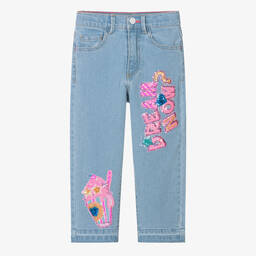 Billieblush-Girls Blue Denim Jeans | Childrensalon Outlet
