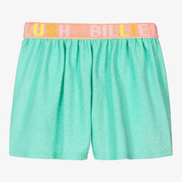 Billieblush-Girls Blue Glitter Shorts | Childrensalon Outlet