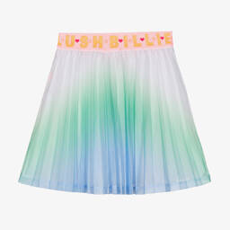 Billieblush-Girls Blue Gradient Mesh Skirt | Childrensalon Outlet