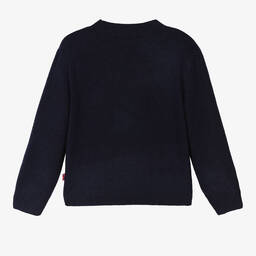 Billieblush-بلوفر بطبعة نجوم قطن مزينة بترتر لون كحلي للبنات | Childrensalon Outlet