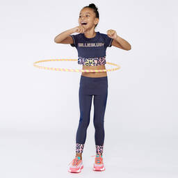 Billieblush-ليغنغز جيرسي لون كحلي للبنات | Childrensalon Outlet