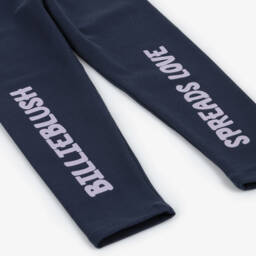 Billieblush-Girls Blue Logo Print Leggings | Childrensalon Outlet