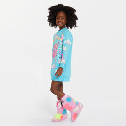Billieblush-Girls Blue Metablush Sweatshirt Dress | Childrensalon Outlet