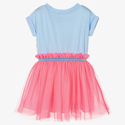 Billieblush-Розово-голубое платье из тюля | Childrensalon Outlet